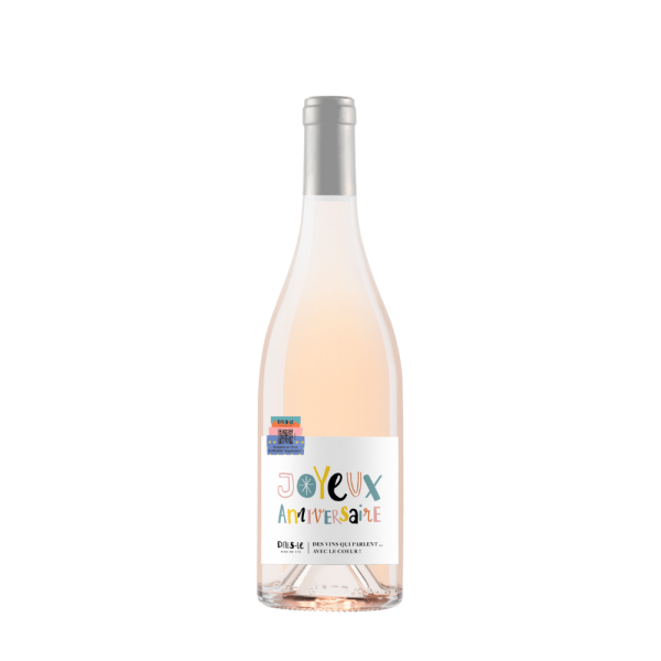 Pic Saint Loup Rosé avec le thème anniversaire de la gamme fantaisie