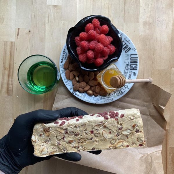 Nougat aux framboises 125g