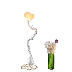 Terroir-Artisan -  - Lampe en métal brut vernis Erine